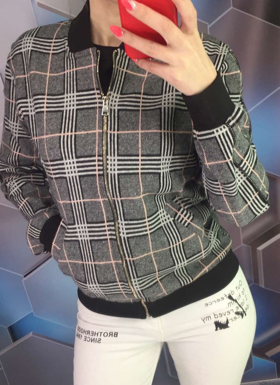 бомбер трикотаж с кашемиром